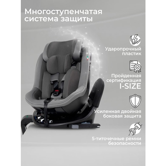 Автокресло Sweet Baby Odyssey B3 i-Size Dark Grey - 30